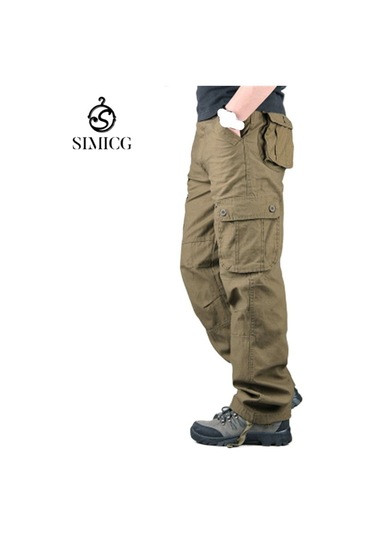 Erkekler 3d Outdoor Altı Cepli Tulum Sarı