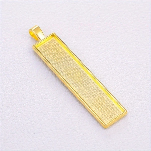 Dashanshop 10 Adet Siyah Dikdörtgen Metal Tutucu, Takı Yapım Malzemeleri, Kolye Anahtarlık Aksesuarı Diğer