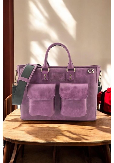 Evrak / Laptop Çantası - Mor-134651 Siyah