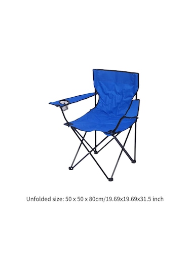 Suntek Katlanmış Kamp Sandalyesi Bahçe Piknikleri Mavi