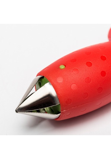 Leezsing Kırmızı Çilek Domates Sap Ayırıcı - Yumuşak Meyve Sebze Sapı Kaldırıcı Aleti Diğer