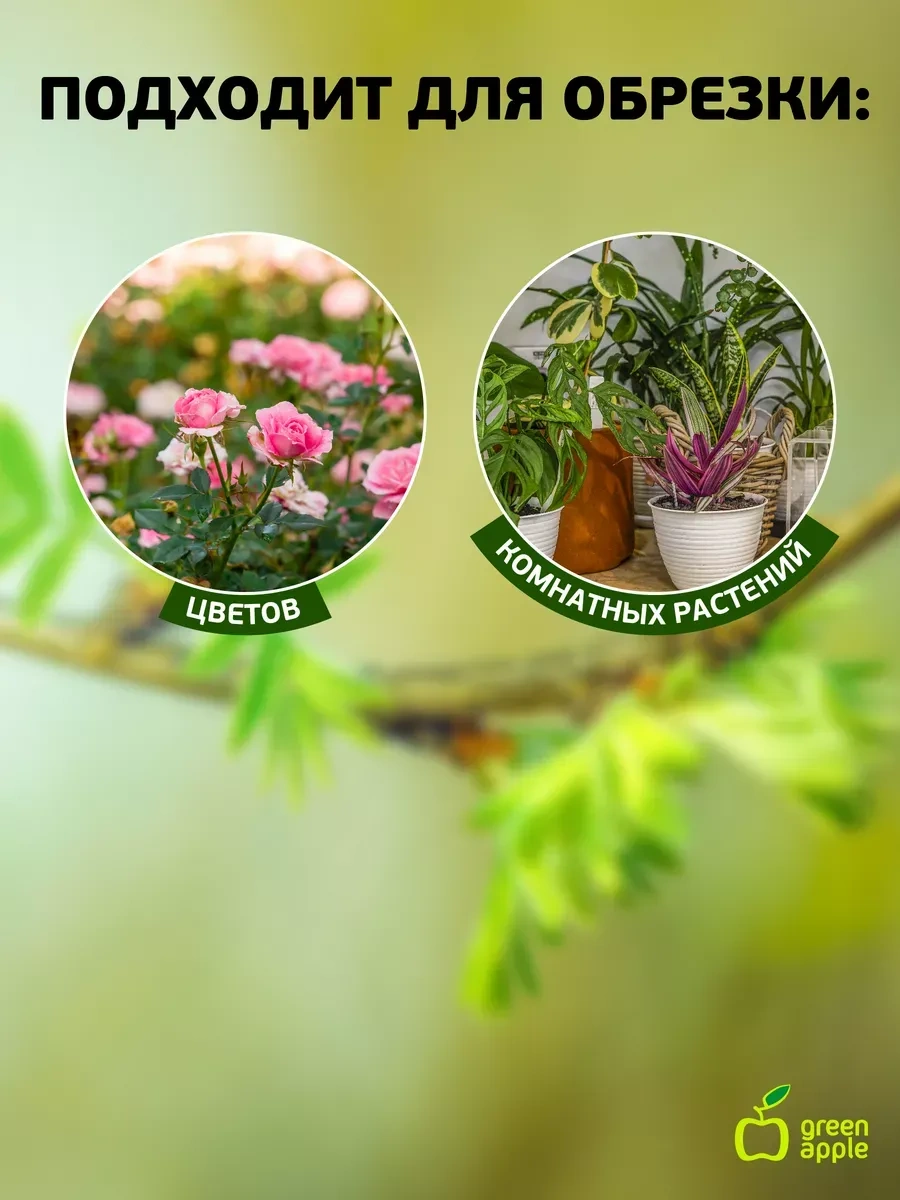Green Apple Çiçekler Ve İç Mekan Bitkileri İçin Budama Makası 11979028