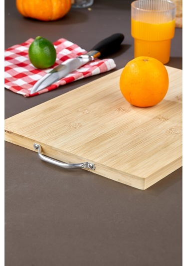 Cooker Bambu Kesme Doğrama Sunum Tahtası Ckr3297 Kahverengi 36x26 Kahverengi