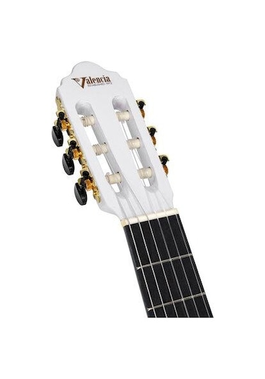 Valencia Vc104Twt Klasik Gitar 4/4 Beyaz Sap Çelikli Valencia