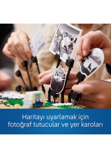 LEGO® Seyahat Anıları 41838 - Seyahat Etmeyi Seven Aileler İçin Dünya Haritası İçeren Yaratıcı Oyuncak Yapım Seti (1231 Parça)