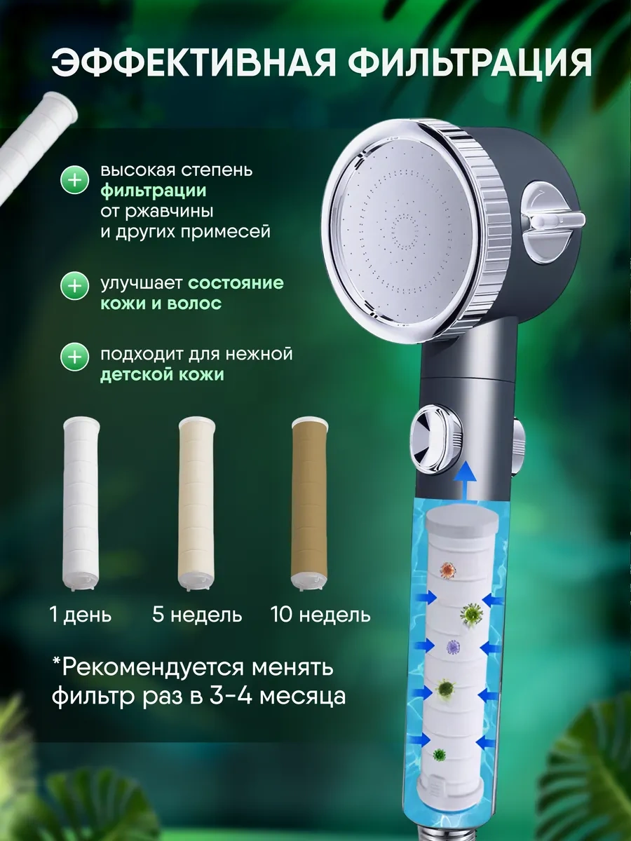 Refreshrain Duş Başlığı, Hortumsuz, Filtreli, 3 Modlu. 246740960 Gri