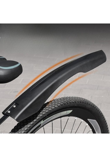 Trendooze Dağ Bisikleti Siyah Kolay Kurulum Çamurluk Aksesuar Seti Siyah