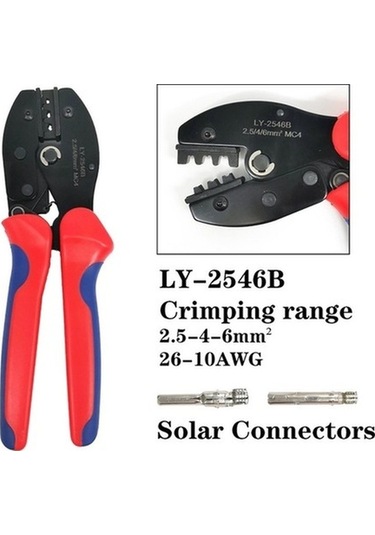 Fastbuy Ly-2546b Fotovoltaik Konnektör Sıkma Penessi Güneş Paneli Montaj Aletleri