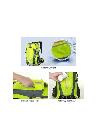 Pazly 40l Dayanıklı Seyahat Sırt Çantası Kamp Yürüyüş Dizüstü Bilgisayar Günlük Sırt Çantası Trekking Tırmanma Sırt Çantaları Erkekler Kadınlar İçin Altın