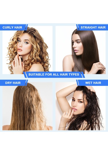 Yifomall Renkli Saç Tarak Seti: Masajlı, Dolaşmayı Önleyen Plastik Tarak Ve Aynalı Kombinasyon - Mavi