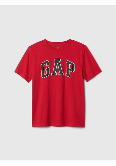 Gap 708370000 V-bas Ss Logo Tee Erkek Çocuk Tişört Kırmızı