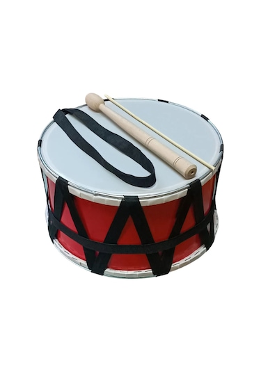 Çocuk Boy 30 Cm Kırmızı Davul-9046541726871