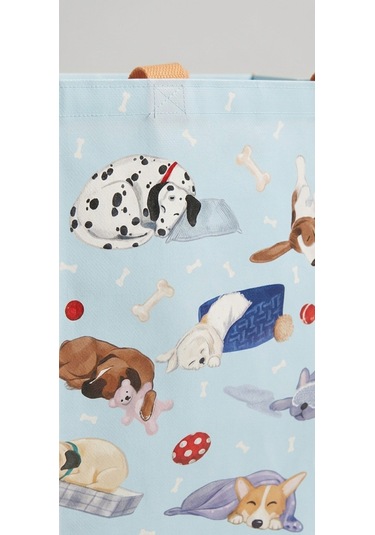 Tkmaxx Köpek Desenli Alışveriş Çantası Mavi