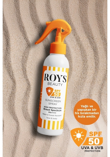 Roys Beauty Güneş Sprey 50 Spf 200 Ml