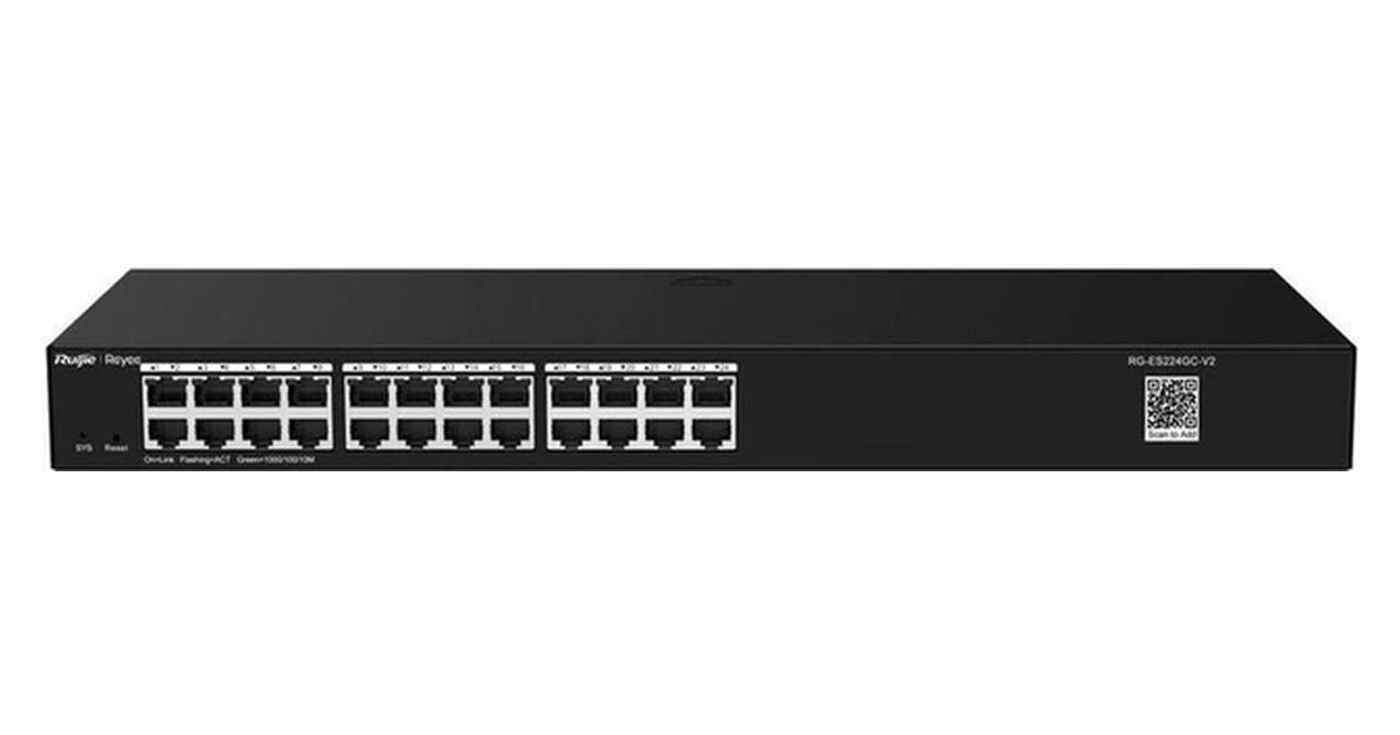 Reyee Rg-es224gc 24 Port Gigabit Ruijie Colud Yönetilebilir Switch Metal Kasa-113347