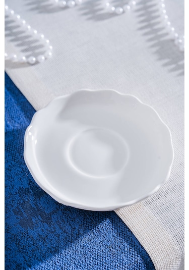 Acar King Çay Tabağı - 13 Cm Beyaz
