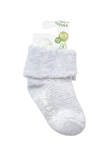 Kitikate Bibaby Biorganic Mom And Dad Kaymaz Çorap 68354 Gri
