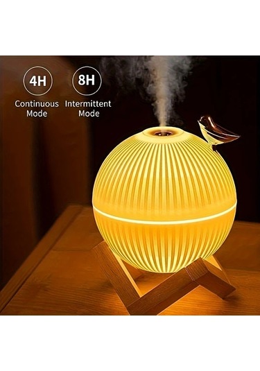 Techbloom Beyaz Usb Aromaterapi Nemlendirici Gece Işığı Esansiyel Yağ Uyumlu Sis Modu 10 14oz H Aile Ofis