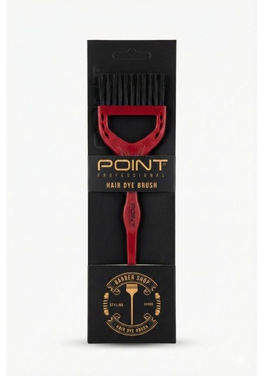 Point Ergonomik Tasarım Boya Fırçası Düz Ağız Kırmızı Sbf-032