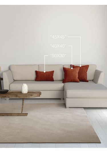 Br Perle Home Daily Series Tarçın Rengi Kırlent Yastık Kılıfı Tarçın