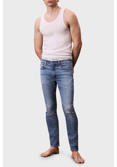 Calvin Klein Erkek Kot Pantolon Lv04rc712g X6s Mavi Mavi Calvin Klein Erkek Kot Pantolon Lv04rc712g X6s Mavi Mavi