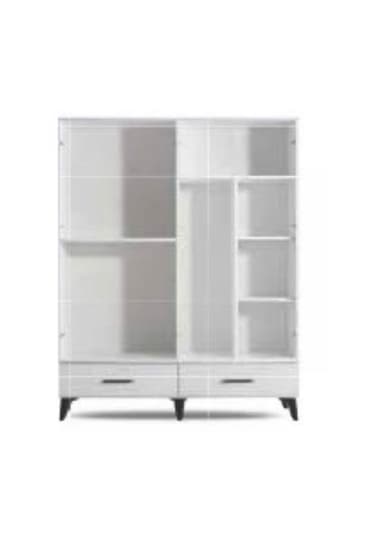 Hitit 4 Kapılı Dolap / Gardolap Beyaz