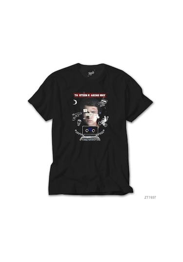 13 Reasons Why Save Siyah Tişört Siyah