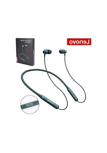 Novahub Lenovo Xe05 Kablosuz Bluetooth Kulaklık - Spor Su Geçirmez Yeşil Model, Gürültü Önleyici, 10m İletim Mesafesi