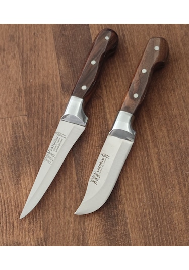 Lazoğlu Sürmene 2'li Bıçak Seti Yüzme Sıyırma Lazoğlu Hgys451 Paslanmaz Çelik