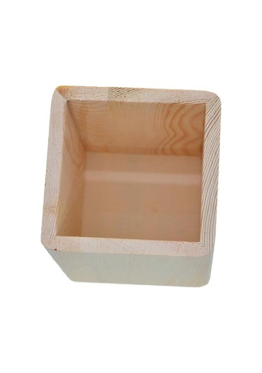 Ganzhoushop Premium Boyanmamış Ahşap Kalem Kalemlik Kırtasiye Kabı Ahşap Düzenleyici Kutu Çalışma İş Kullanımı İçin Kılıf -