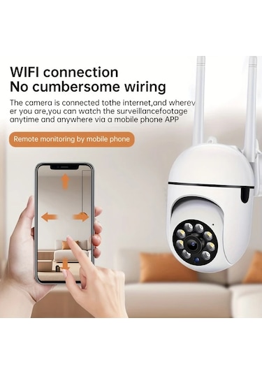 Chuangyinshop Cu7 64g Card 2.4g Wifi Destekli Full Hd Güvenlik Kamerası Hareket Izleme Gece Görüşü İki Yönlü Ses Ev İçi Güvenlik Kamera