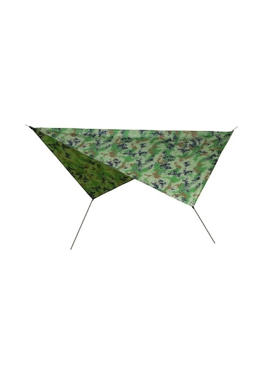 Pazly Çok Amaçlı Su Geçirmez Kamp Çadırı - Güneşlik, Yağmurluk, Piknik Örtüsü Yeşil Yeşil