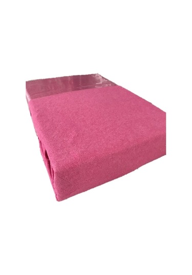 Altın Karma Havlu Lastikli Çarşaf Takımı 180x200 Cm 2 Adet 50x70 Cm Yastık Kılıfı Fuşya