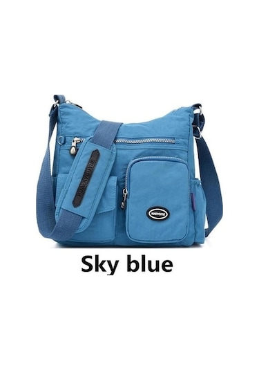 Tongxida Bosphorusboutique Tek Su Seyahat Rahat Omuz Naylon Moda Messenger Mavi Geçirmez Deniz Çanta Bayanlar Cg Mavi Mavi