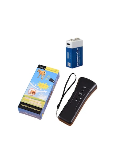 Ultrasonik Köpek Eğitme Ve Saldırgan Hayvan Kovucu Cihaz Pil Dahildir