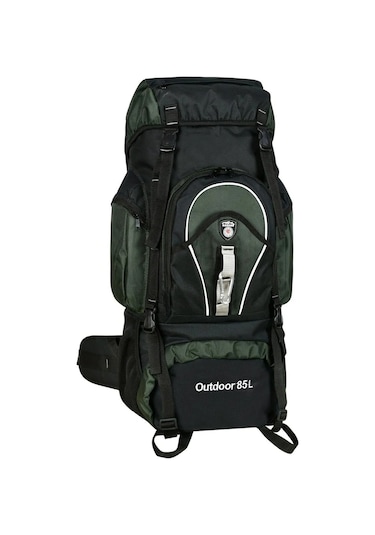 Cakard Unisex Dağcı Sırt Gezi Seyahat Kamp Çantası 85+10 Lt Haki