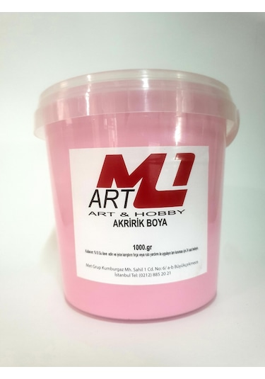 M1 Art Akrilik Boya 1.Kg --10 Renk Seçeneği