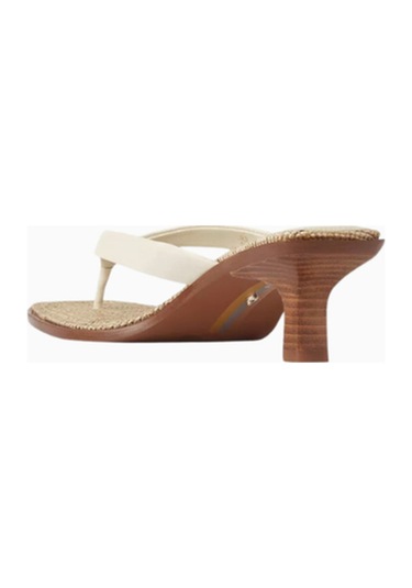 Sam Edelman Dollie 55 Krem Deri Ince Bantlı, Orta Topuklu Parmak Arası Sandalet
