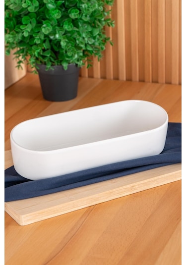 Acar Bianco Perla Oval Salata Kase - 26 Cm