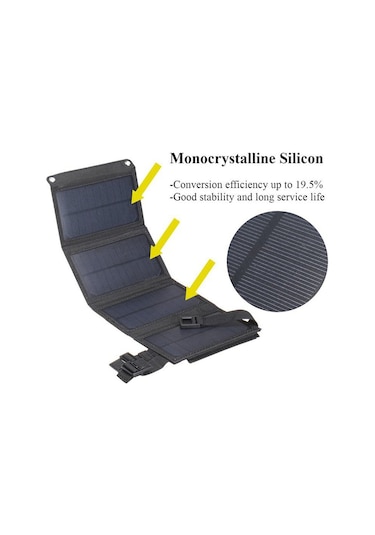 Butu 5V 10W Usb Solar Güneş Paneli Şarj Cihazı