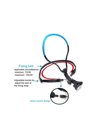 Cbtx Tuyu Kamera Boyun Tutucu Cep Telefonu Video Çekimi İçin Sandık Kelepçesi Montaj // Pov, Spesifik: Telefon Klibi İle Mavi