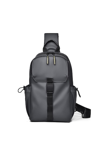 Sones Weıxıer 2023 Büyük Kapasiteli Çapraz Göğüs Çantası Su Geçirmez Bisiklet Spor Tek Omuz Çantaları Gri