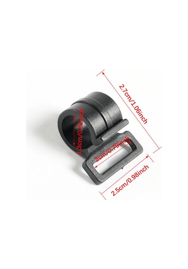 Suntek 50 Adet Çadır Direği Klipsleri Sağlam Asma Klipsi Siyah