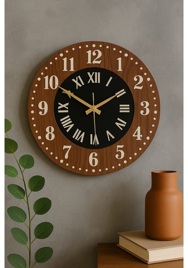 Yeni Tasarım Modern Duvar Saati Şık Ve Kalite Bir Arada No:1005 Siyah