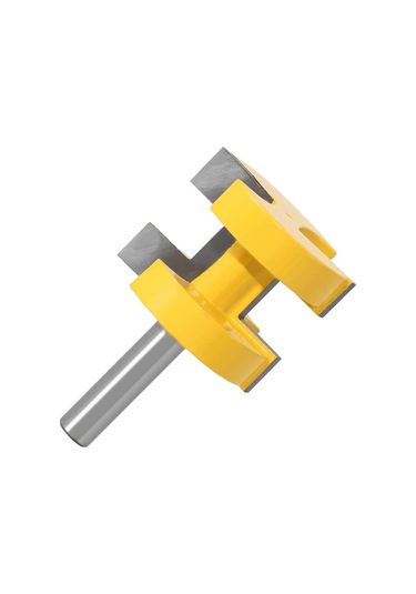 Xiaochen 2 Adet Tslot Kare Diş Tenon Kesici Set Gravürlü Karbür Kesici Ahşap İşleme Kanal Aracı 8mm Shank