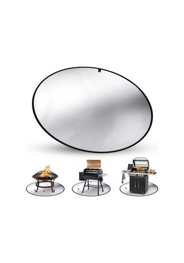 Neevoyu Islak Isıya Dayanıklı Fiberglas Barbekü Ateş Matı - Dış Mekan, Mutfak Kullanıma Uygun, Kolay Temizlenir Çok Renkli