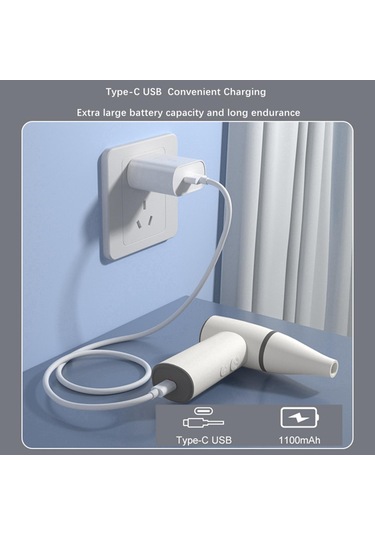 Suntek Seyahat Saç Kurutma Makinesi Küçük Salonu Evcil Beyaz Beyaz