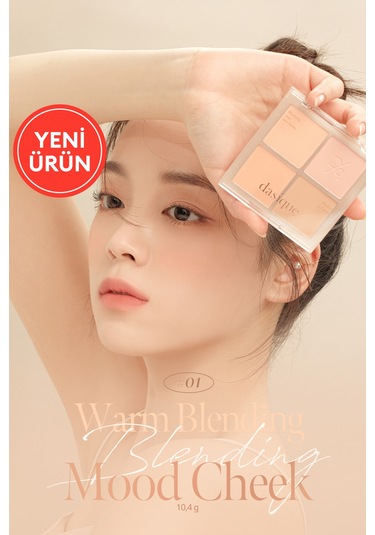 Dasique Karıştırılabilir Renklere Sahip 4lü Allık Paleti Blending Mood Cheek 01 Warm Blending 01 Warm Blending