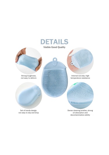 Monyee Tpe Eldiven Fırça: Mutfak Temizliği, Yemek Takımı, Meyve Sebze, Evcil Hayvan Bakımı - Turuncu