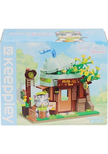 Kp-28021 Keeppley Milk Tea Shop Blok Seti -vagon Life